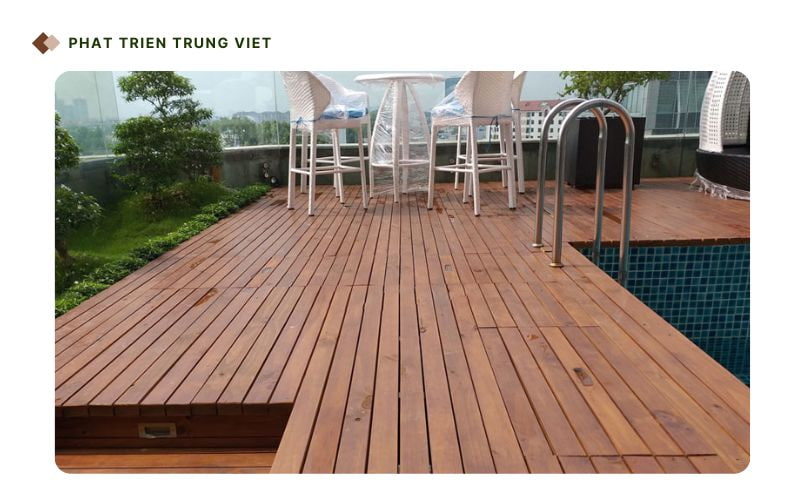 Thi công ngoại thất - Gỗ biến tính ngoài trời bền vững trước thời tiết